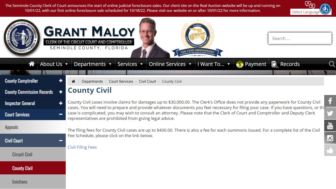 County Civil - Seminole County Clerk of the Circuit Court & Comptroller